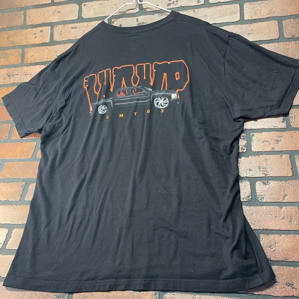SueloMob Houston Black Car lowrider Graphic Tee Shirt Men's XL Front Back Print
